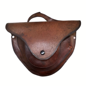 ESTUCHE DE CUERO MARRÓN VINTAGE PARA BRÚJULA MINERA