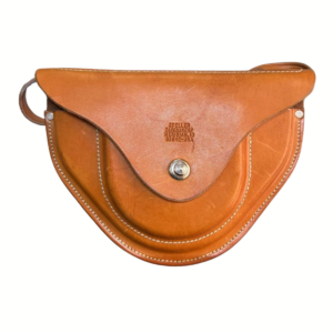 ESTUCHE DE CUERO MARRÓN CLARO PARA BRÚJULA MINERA GFELLER CASEMAKERS